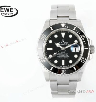 EWE factory ROLEX Submariner Black 41mm 1-1 Swiss Replica 3235 Watch